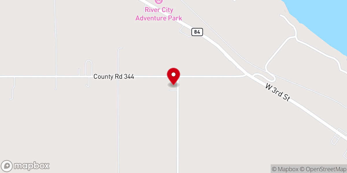 Map showing location of The Dove Thrift Store