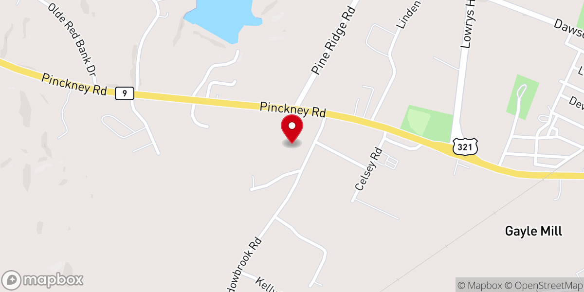 Map showing location of St Pauls Presbyterian Church