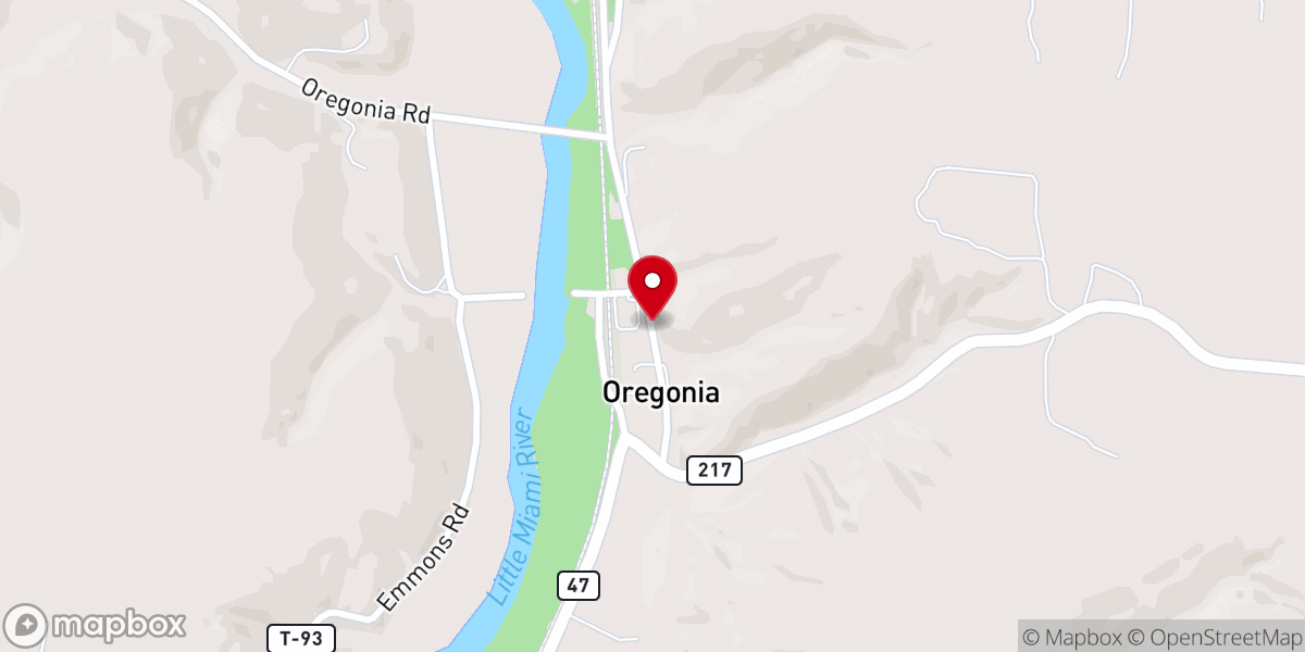 Map showing location of RH Chapel