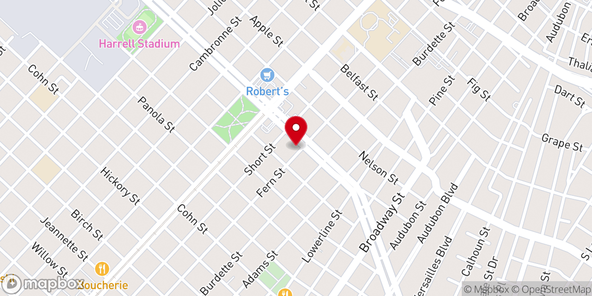 Map showing location of Centered Church NOLA
