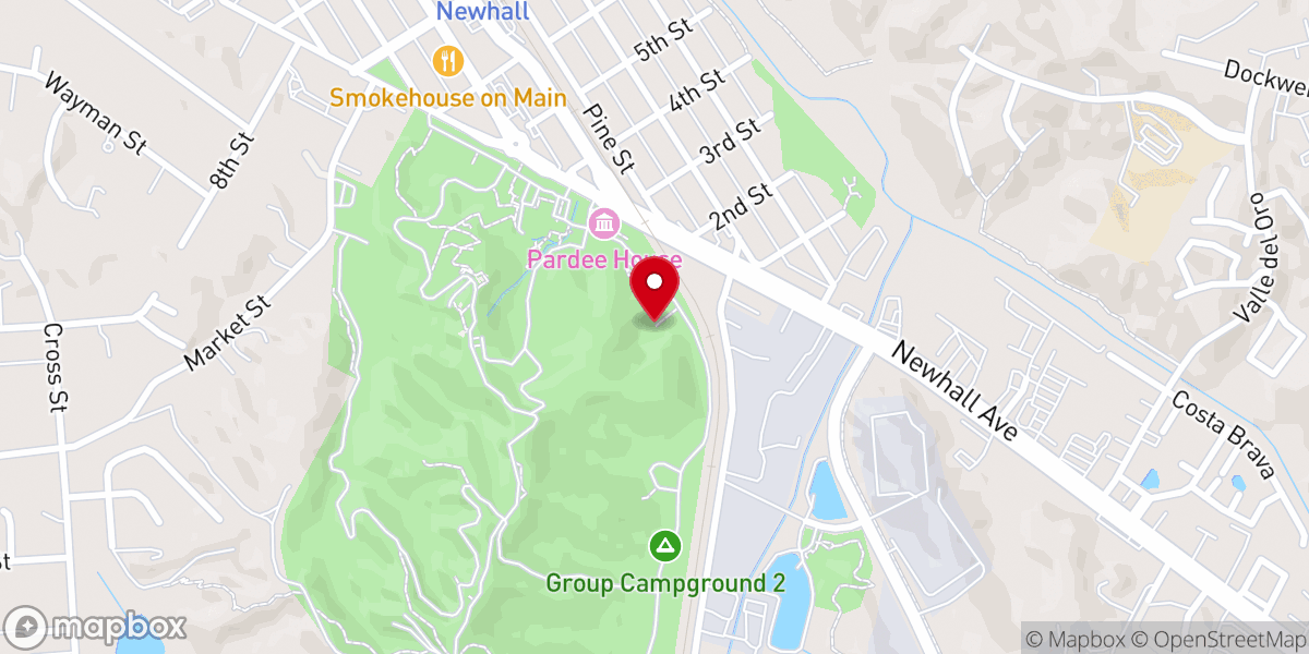 Map showing location of Ramona Chapel