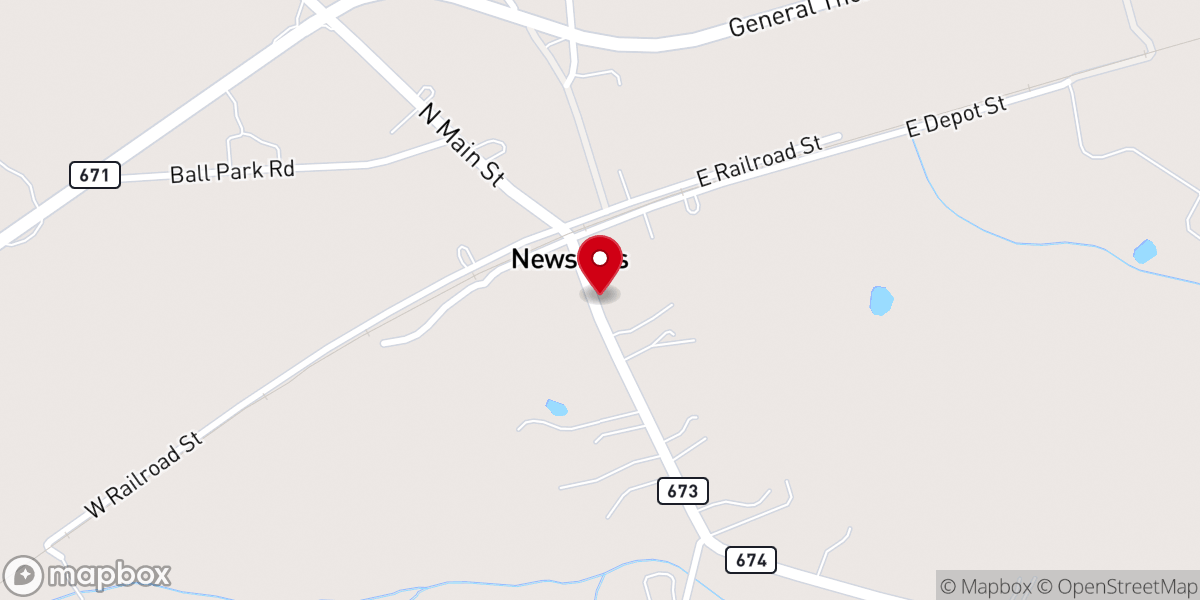 Map showing location of Hunts Church