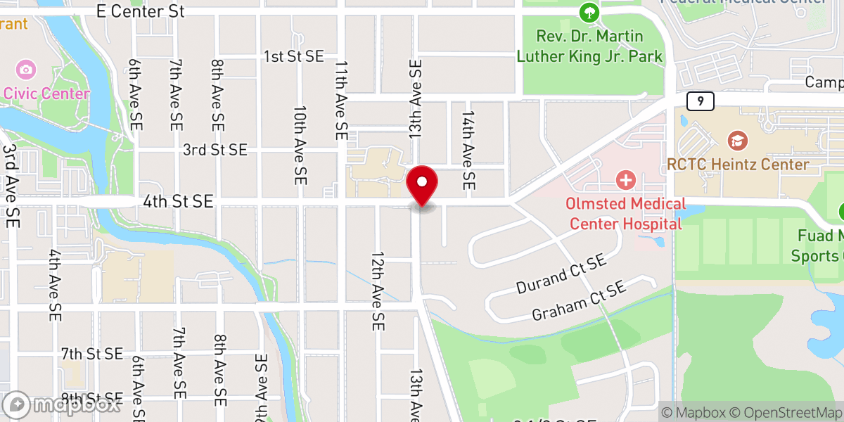 Map showing location of La Luz del Mundo / The Light of the World - Rochester, MN.