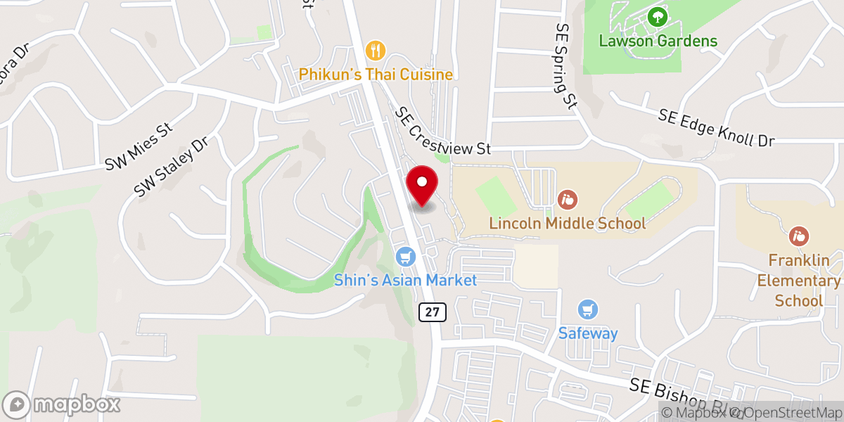 Map showing location of Real Life Church