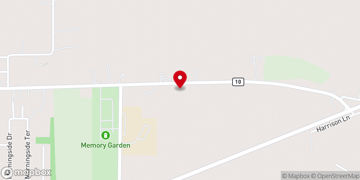Map showing location of St John CME Church