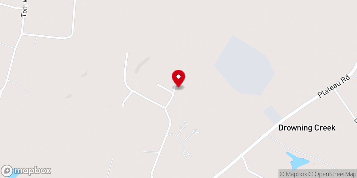 Map showing location of Cherokees Little Church in the Wildwood