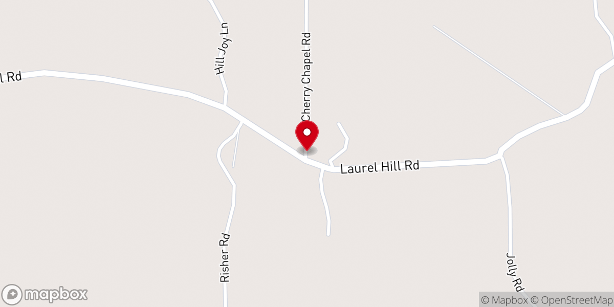 Map showing location of Cherry Chapel