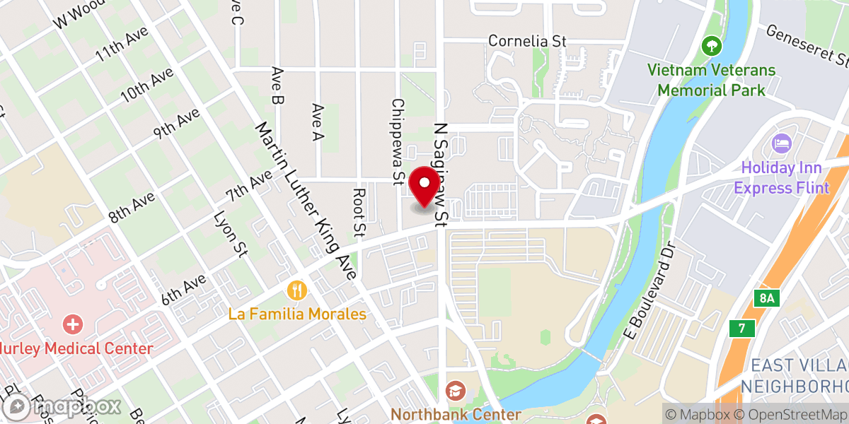 Map showing location of Saint Michael's Church
