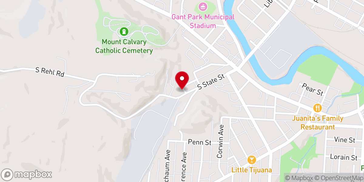 Map showing location of Greater Apostolic Church Christ