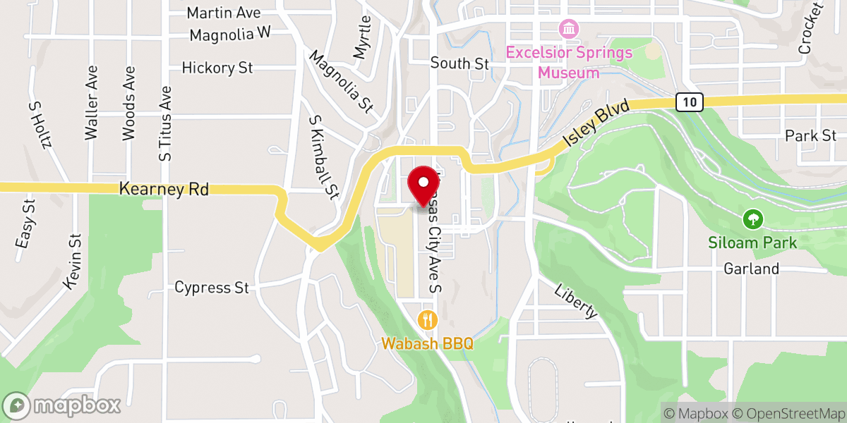 Map showing location of Refuge Church Excelsior Springs