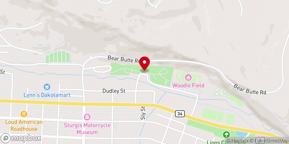 Map showing location of Woodland Park Shelter