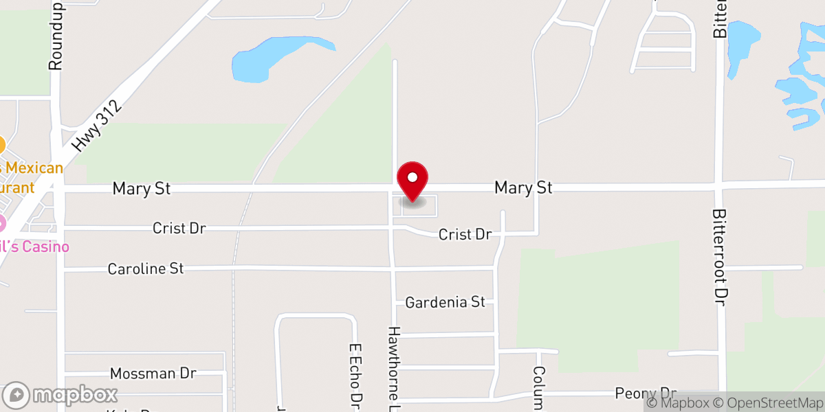 Map showing location of Generations Church