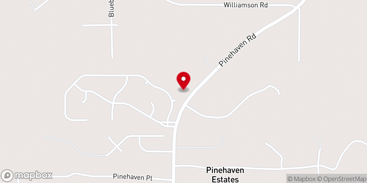 Map showing location of Mount Hood Missionary Baptist Church