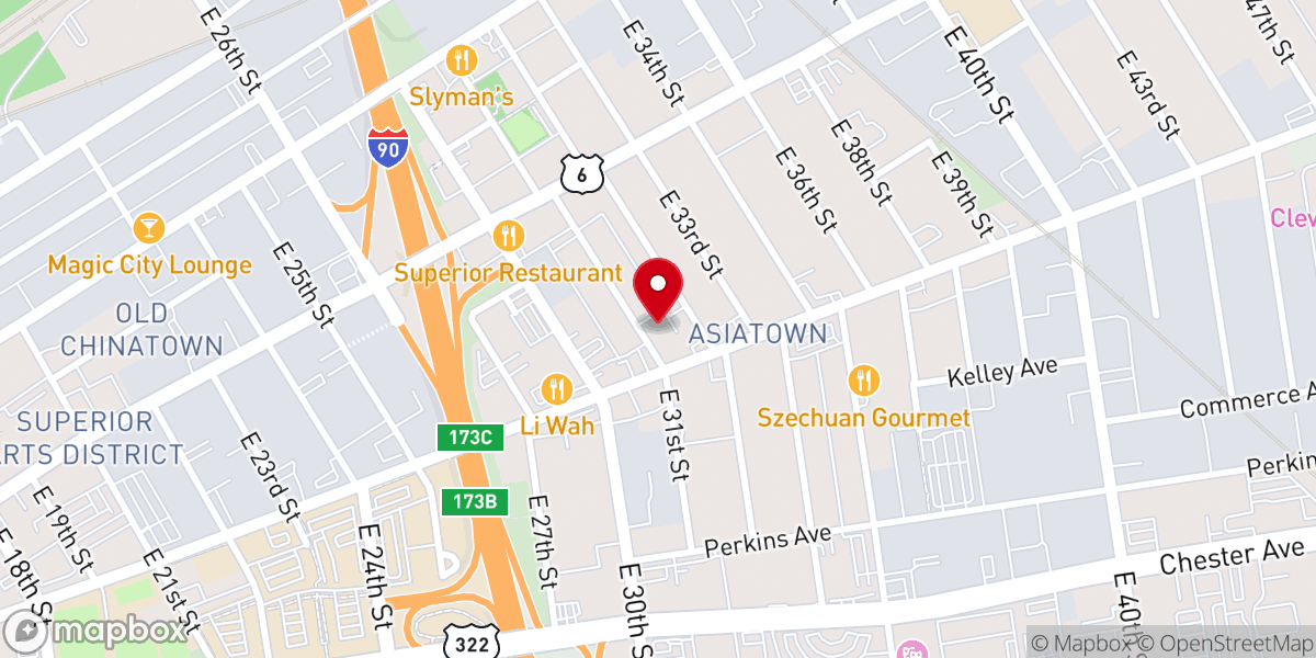 Map showing location of Lifeshare Cleveland Inc