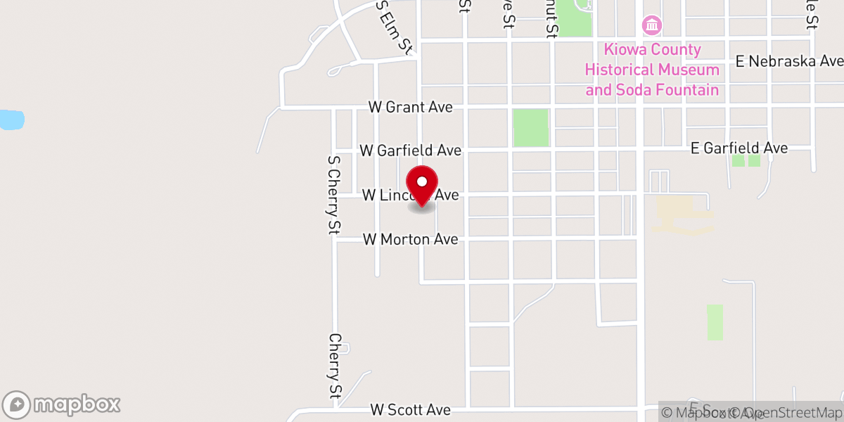 Map showing location of Greensburg Methodist Church
