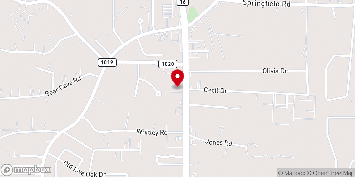 Map showing location of Pentecostals of Watson