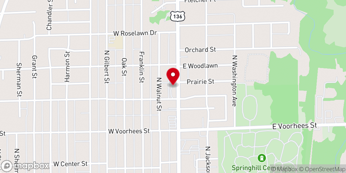 Map showing location of First United Methodist Church