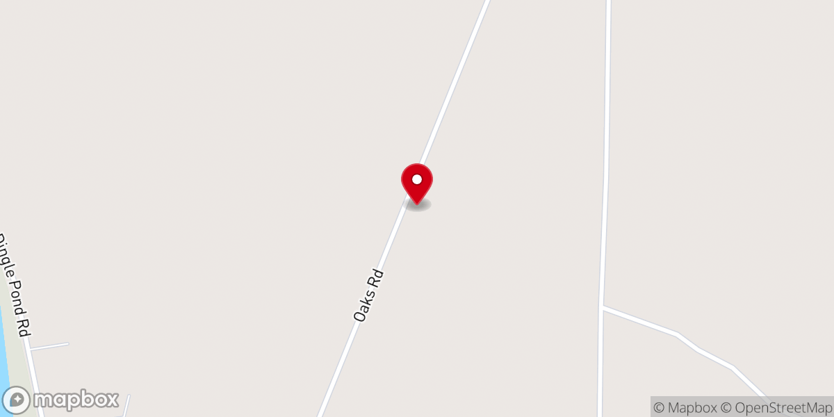 Map showing location of Oaks Church