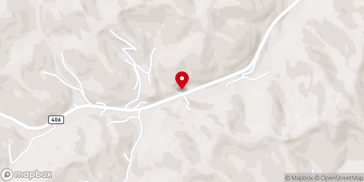Map showing location of Stinnett Pentecostal Church