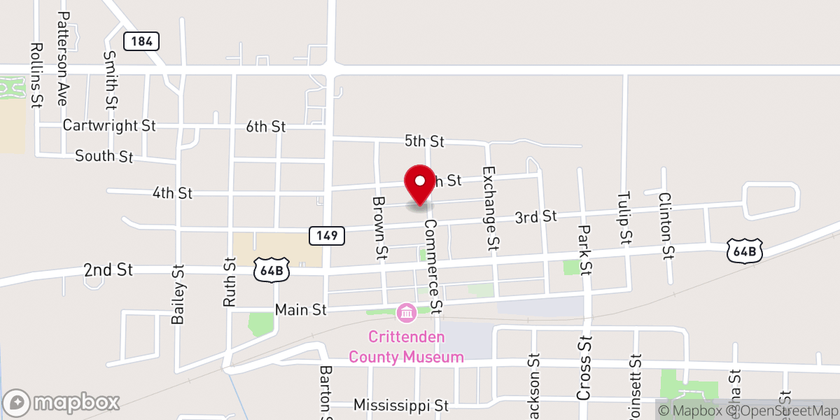 Map showing location of Holy Temple Outreach