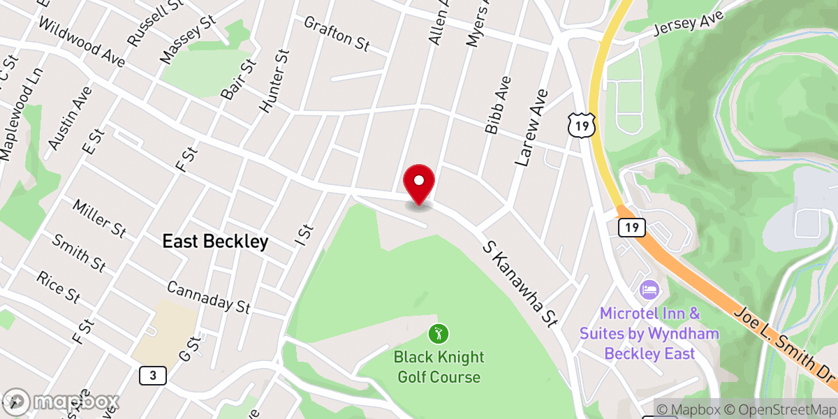 Map showing location of Saint Marys United Methodist Church