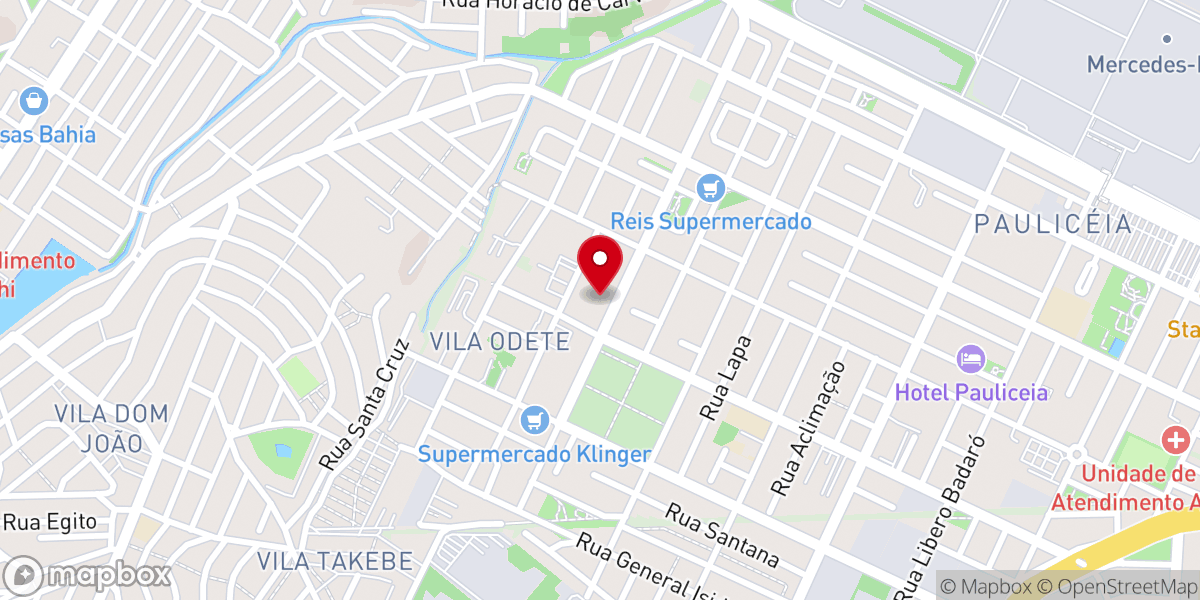 Map showing location of IEBN - Igreja Evangélica Batista Nacional de Vila Paulicéia