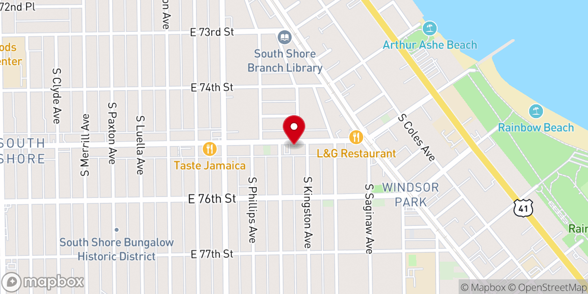 Map showing location of House of Jacob Ministries