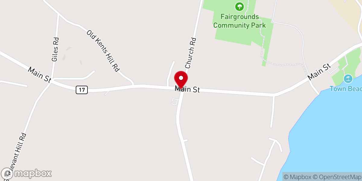 Map showing location of Readfield