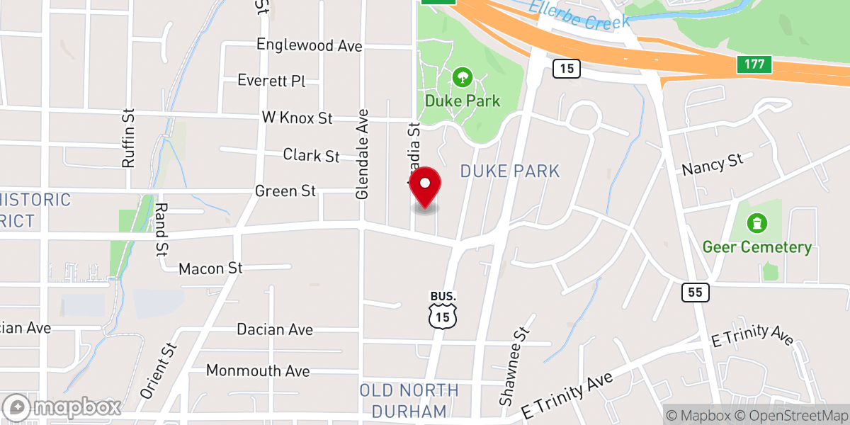 Map showing location of St James Church of Christ