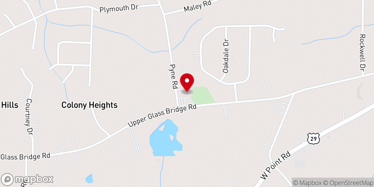 Map showing location of Loyd Presbyterian Church