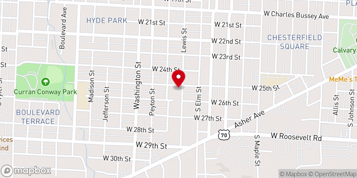 Map showing location of Greater Jesus Holy Temple