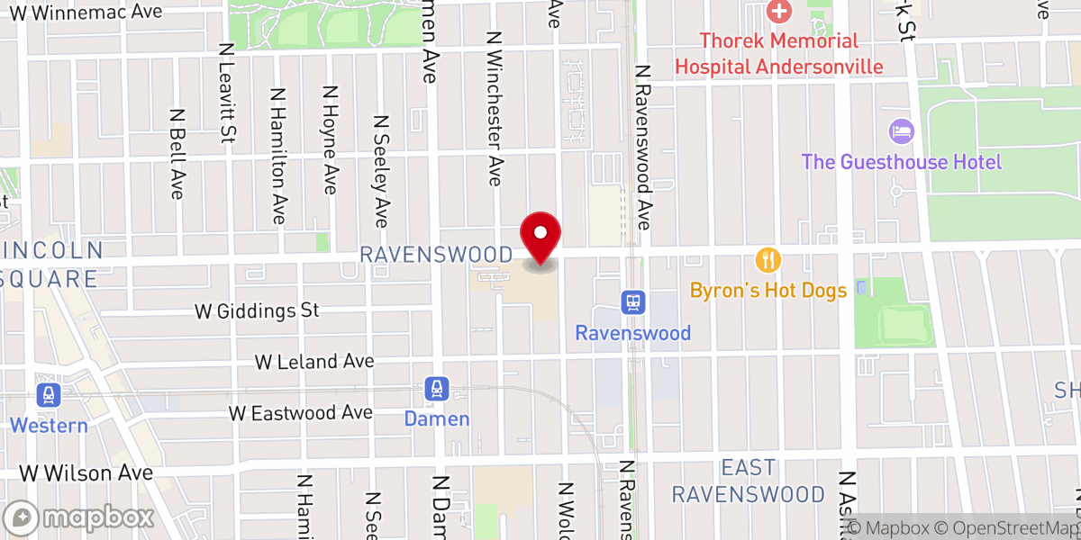 Map showing location of Crossroads Christian Church
