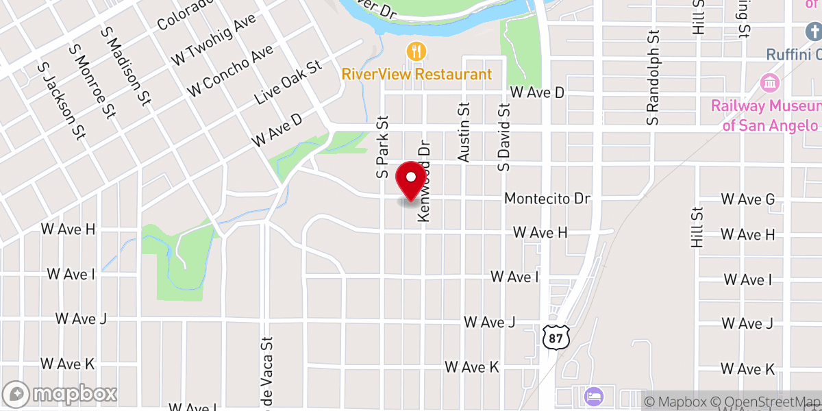 Map showing location of Assumption Greek Orthodox Church