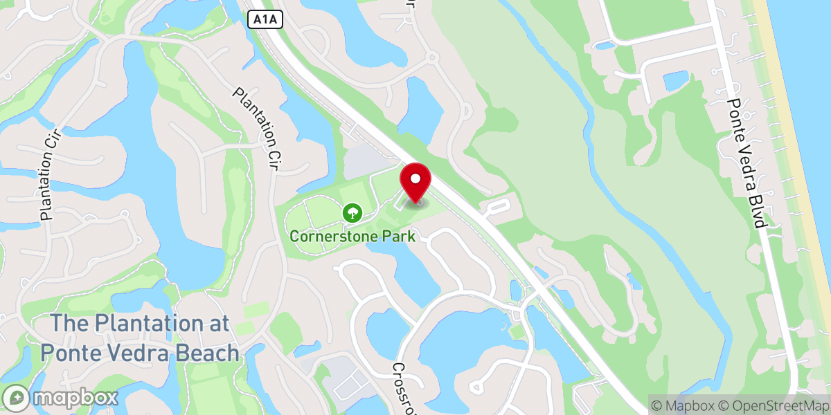 Map showing location of Ponte Vedra Concert Hall