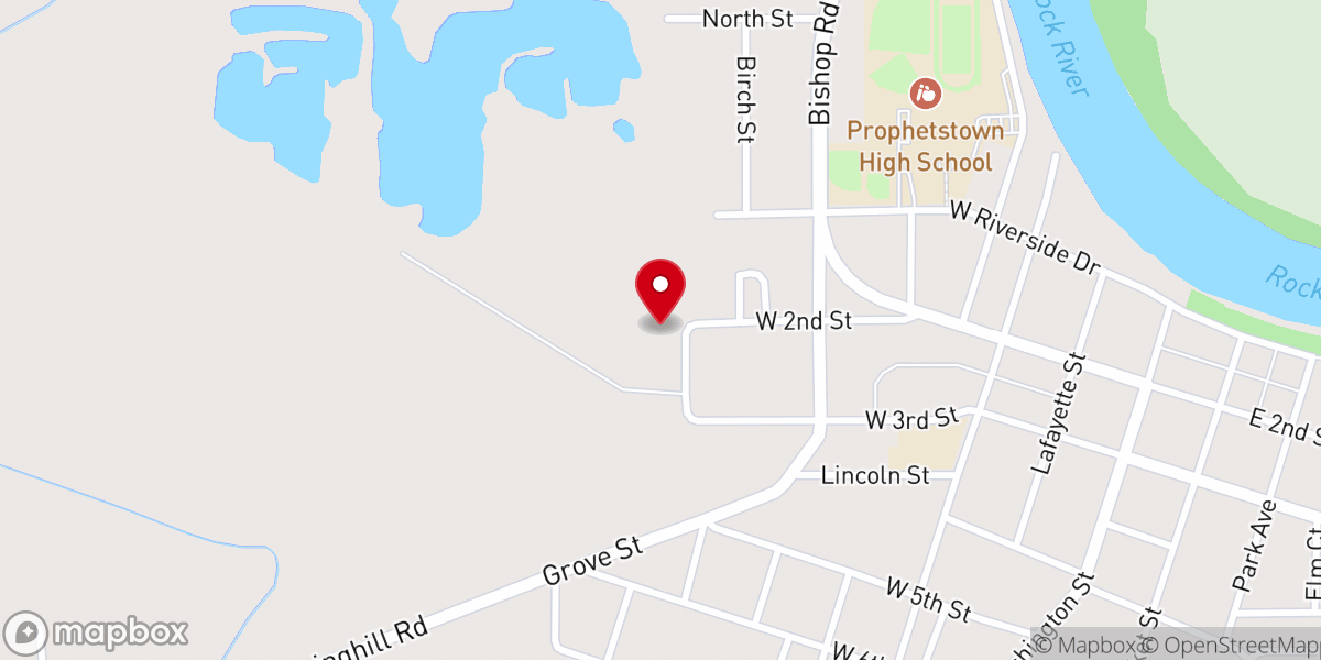 Map showing location of Advent Christian Church