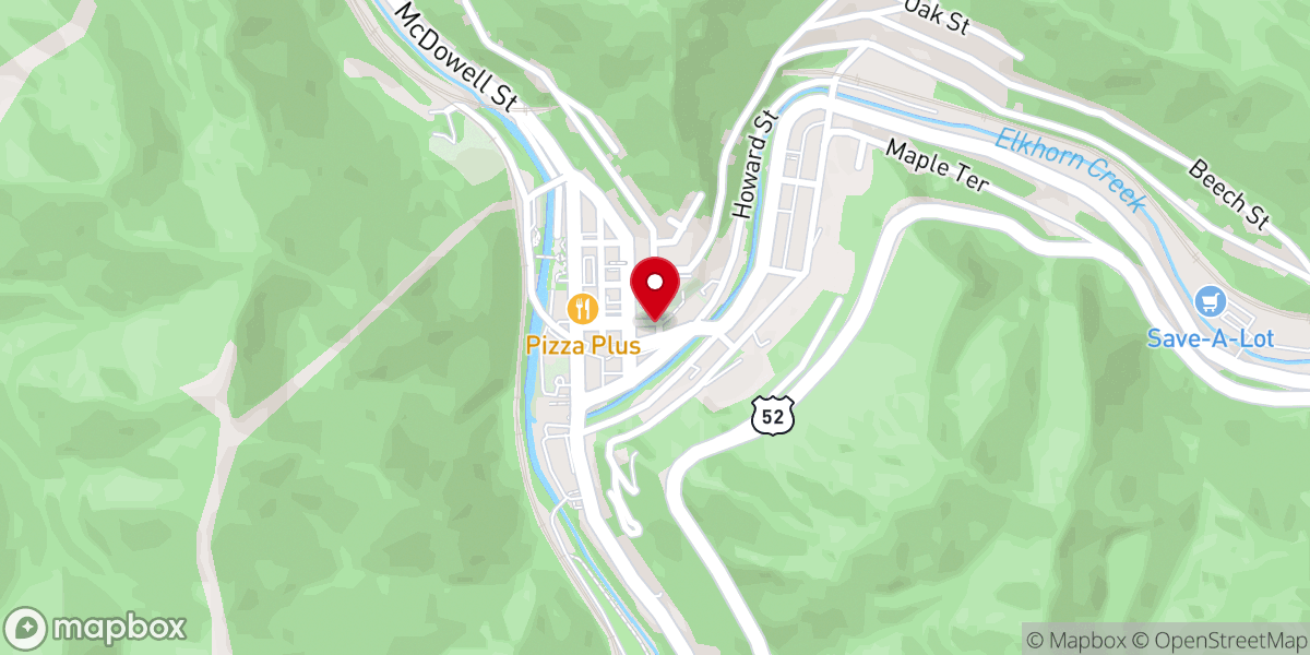 Map showing location of Nain Community