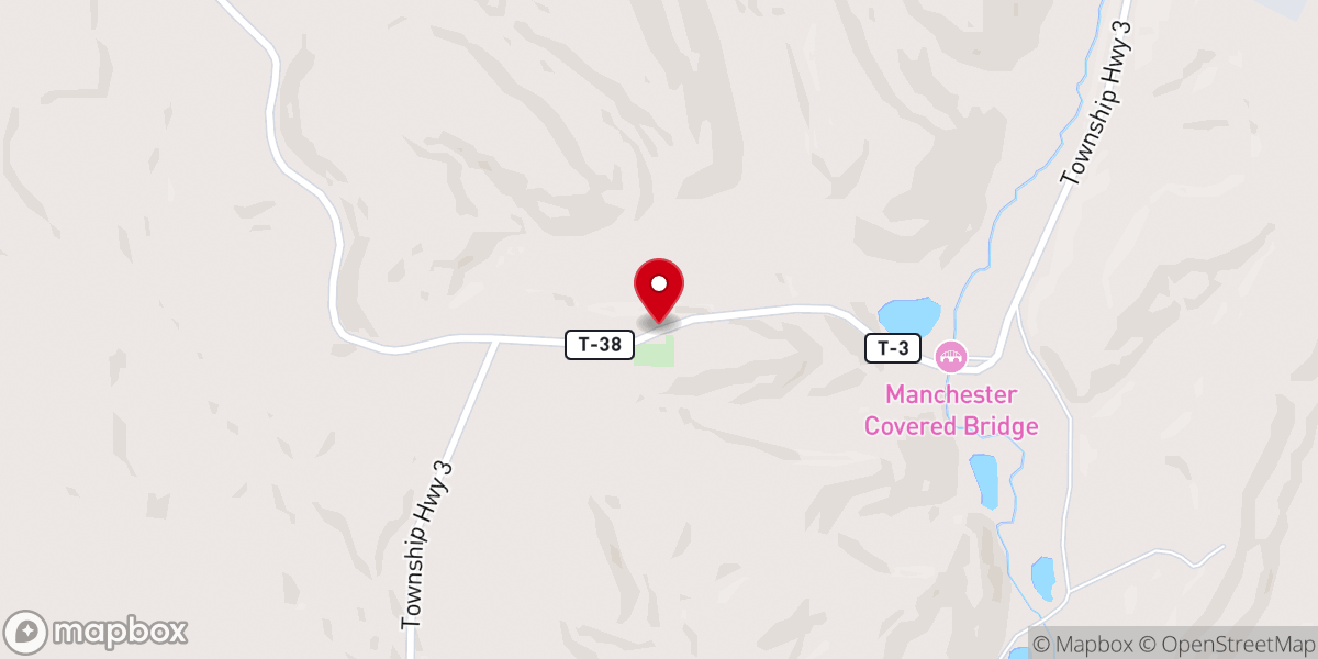 Map showing location of Manchester Baptist Church