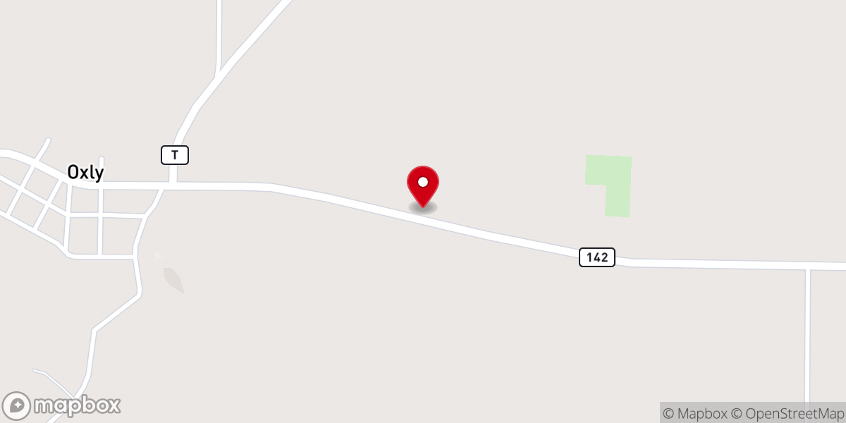 Map showing location of Oxly Pentecostal Church