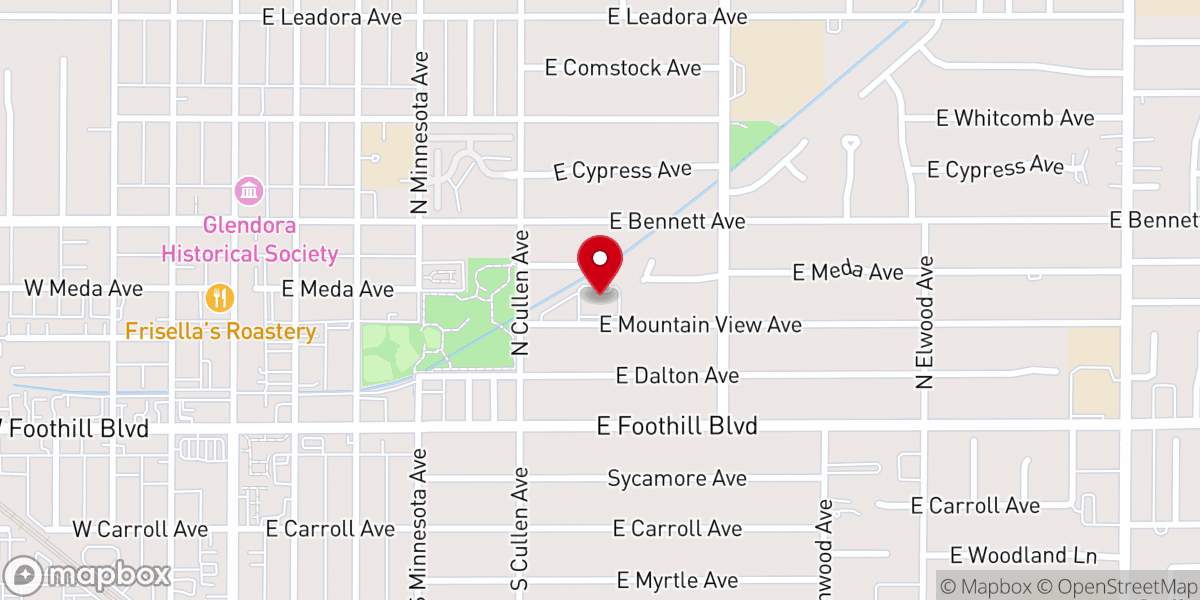 Map showing location of Grace Episcopal Church