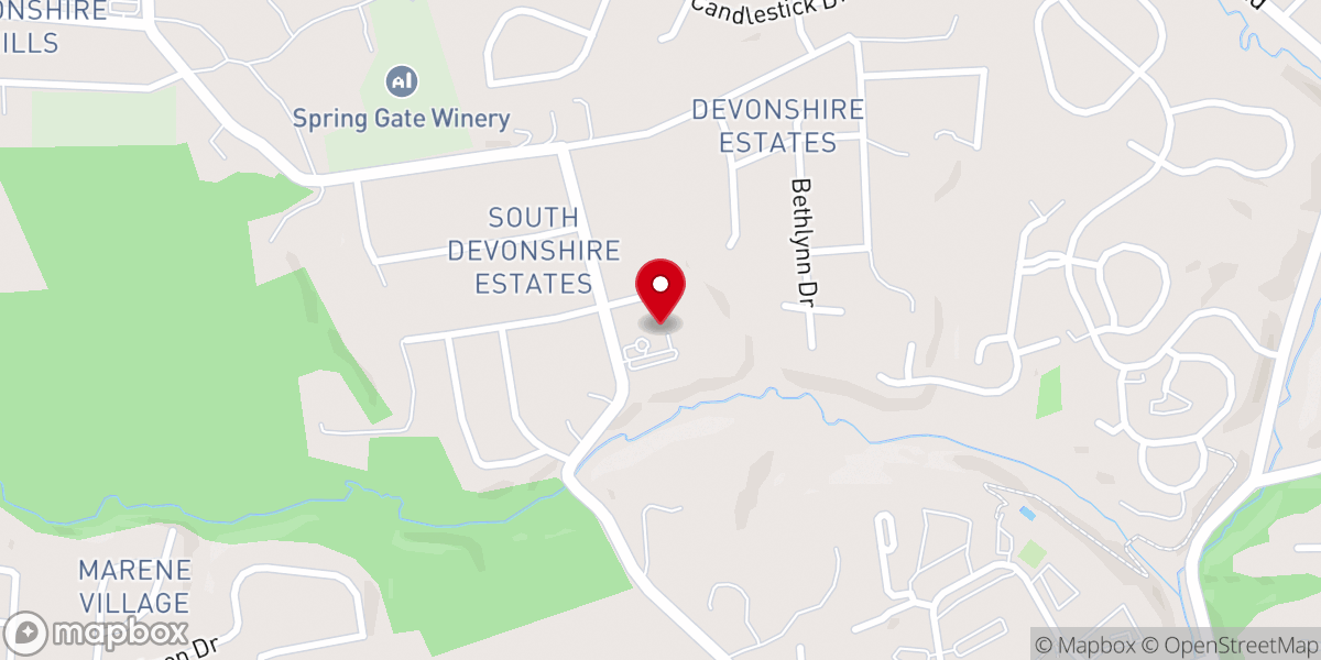 Map showing location of Fairmont Community Church
