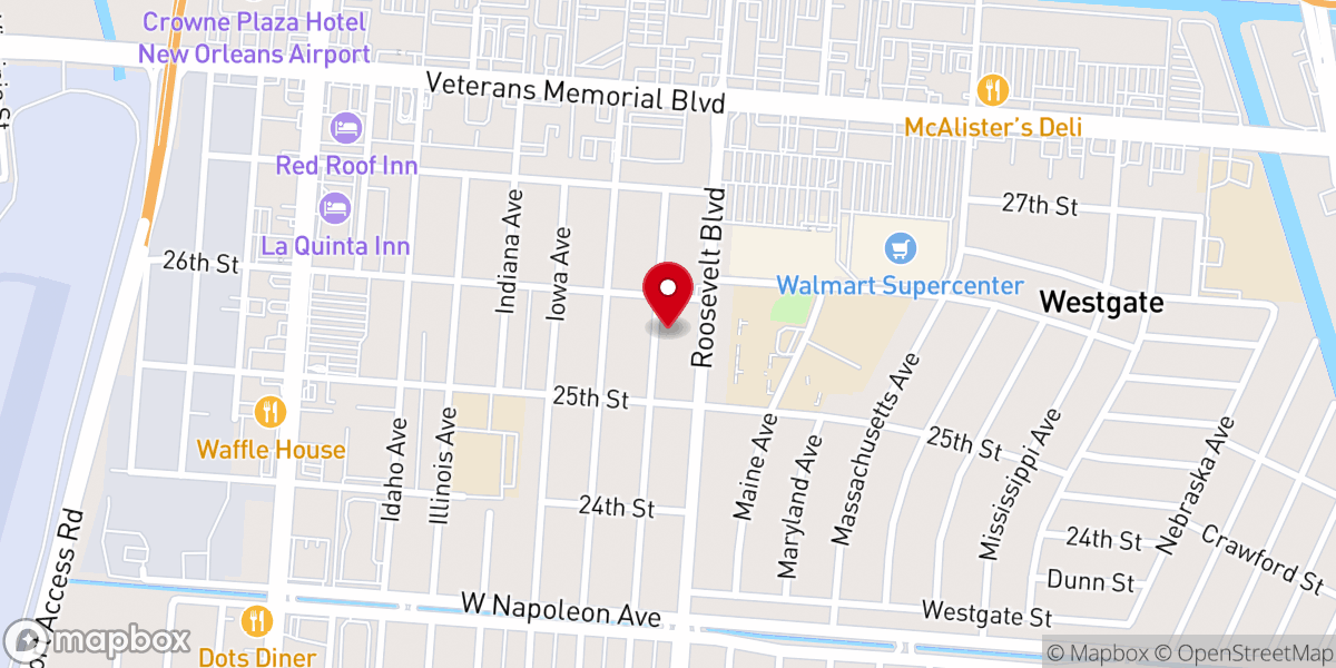 Map showing location of Our Lady of Grace Church