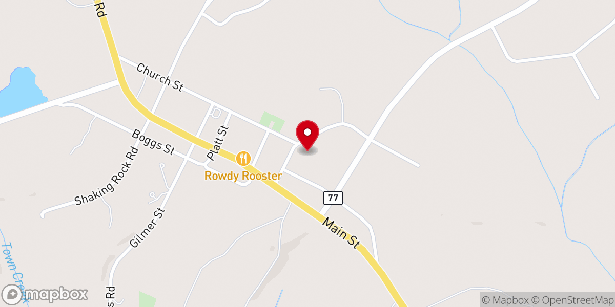 Map showing location of Lexington Community Center
