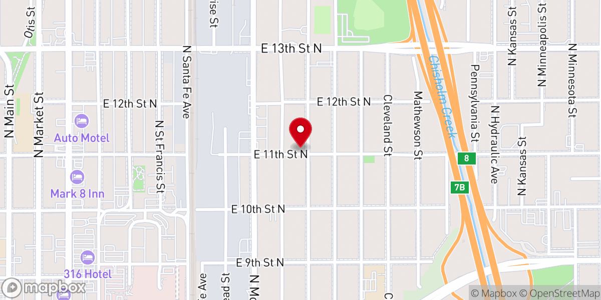 Map showing location of Saint Luke Church of God in Christ