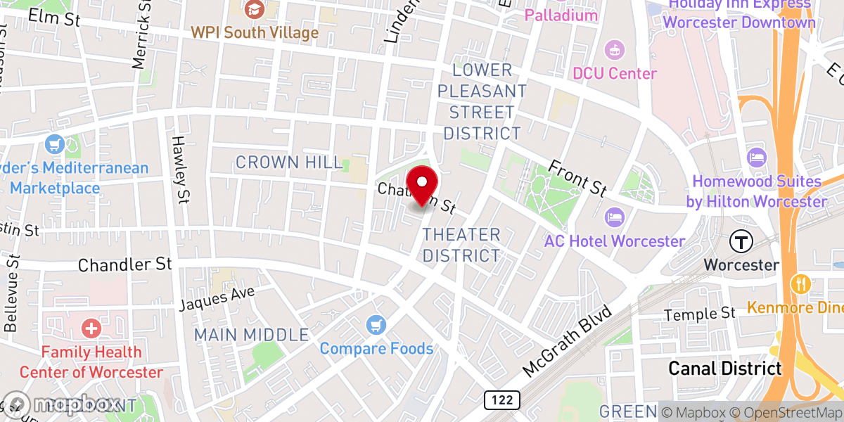 Map showing location of Saint Paul Cathedral