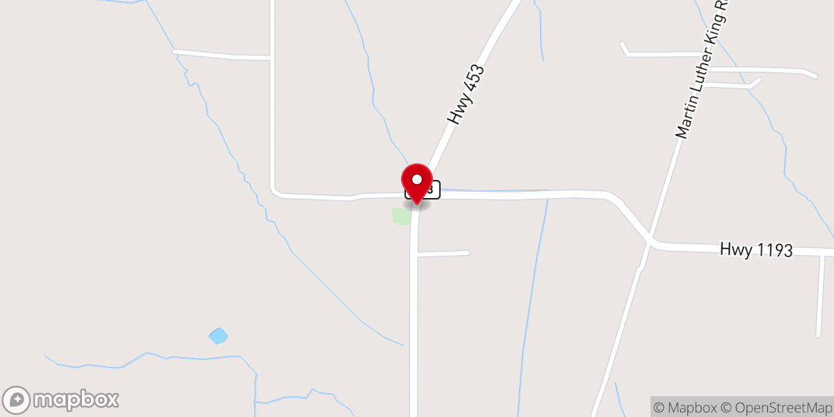 Map showing location of Star Light Church