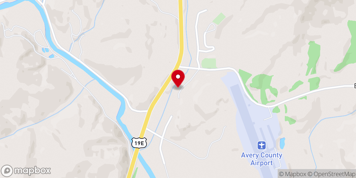 Map showing location of Mt. Calvary Free Will Baptist Church
