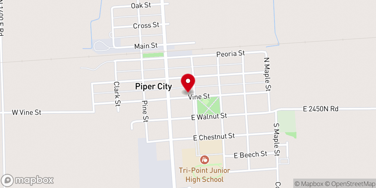 Map showing location of Methodist Church USA