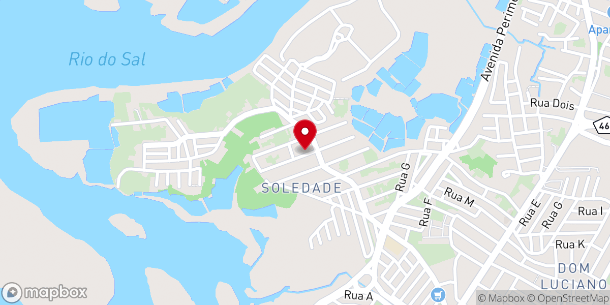 Map showing location of Paróquia Nossa Senhora da Soledade