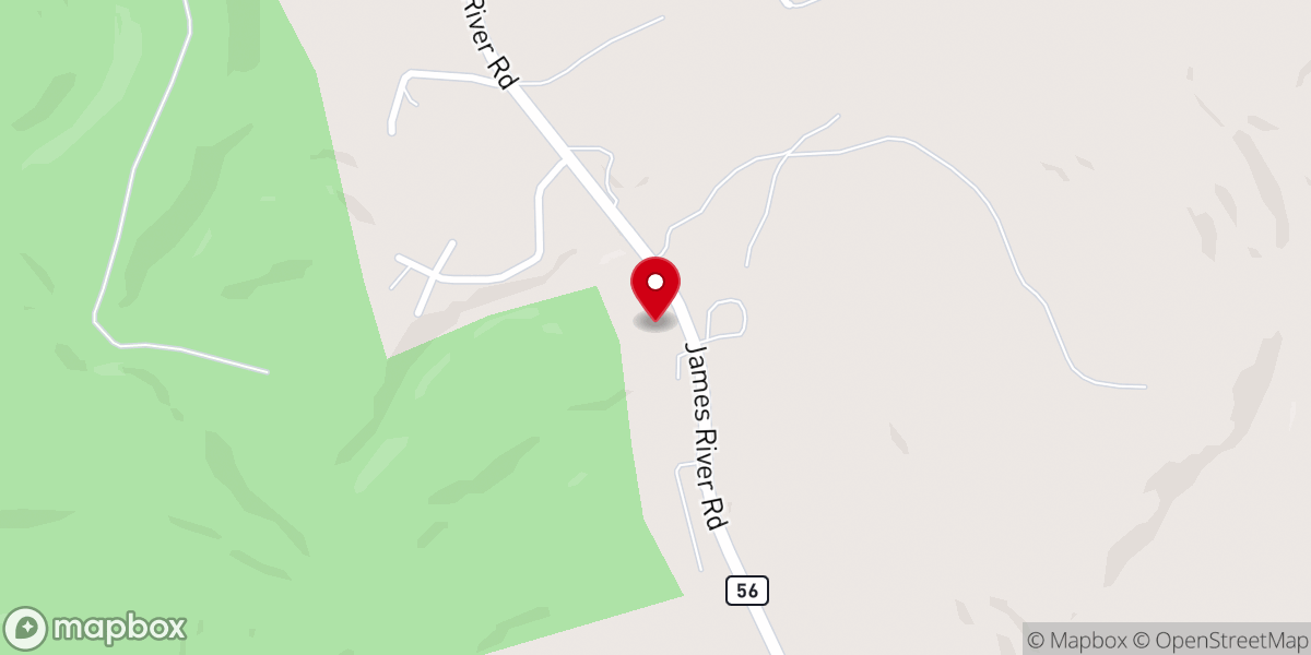 Map showing location of First AME Zion Church