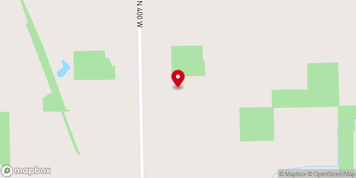 Map showing location of Beulah Land Church